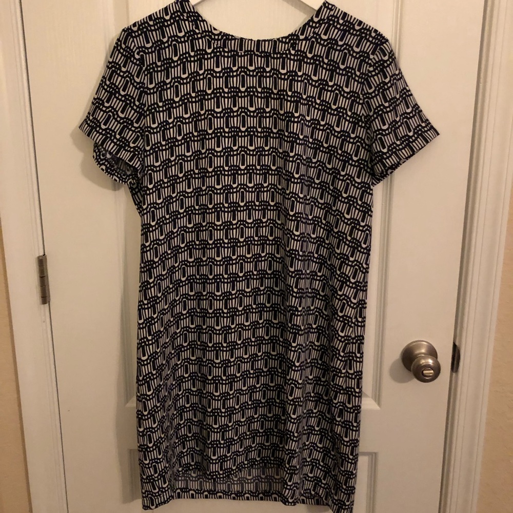 Adrienne Vittadini Geometric Shift Dress